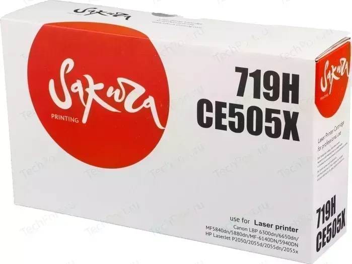 Картридж Sakura CRG719H/CE505X 6400 стр.