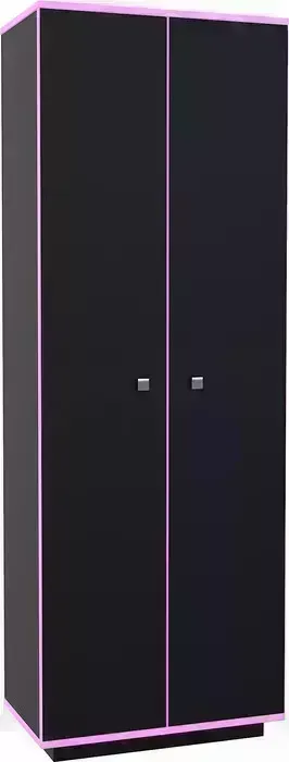 Шкаф МДК 2х створчатый Black Розовый (BL - СК2Р)