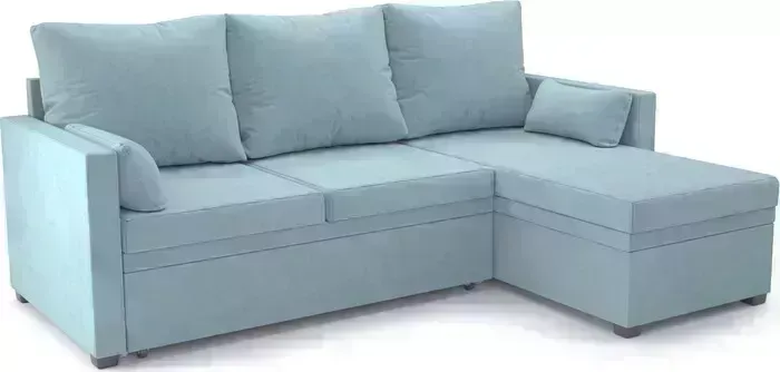 Диван угловой Mebel Ars Париж (голубой Luna 089)