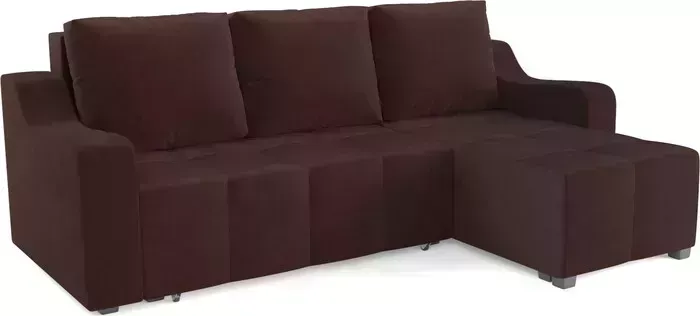 Диван угловой Mebel Ars Берн (велюр шоколад HB-178 16)