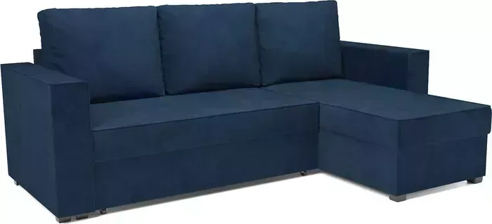 Диван угловой Mebel Ars Рим (темно-синий Luna 034)