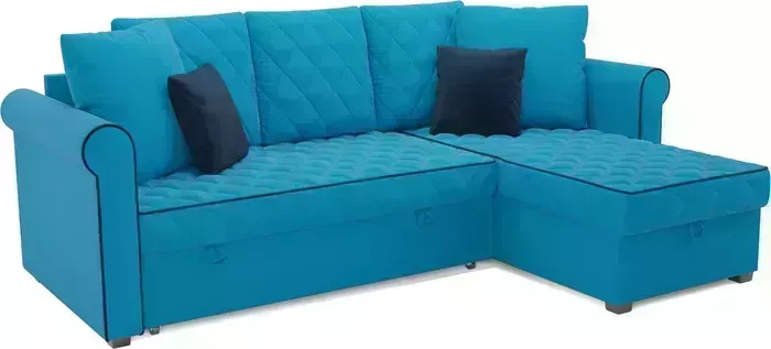 Диван угловой Mebel Ars Берлин (синий)