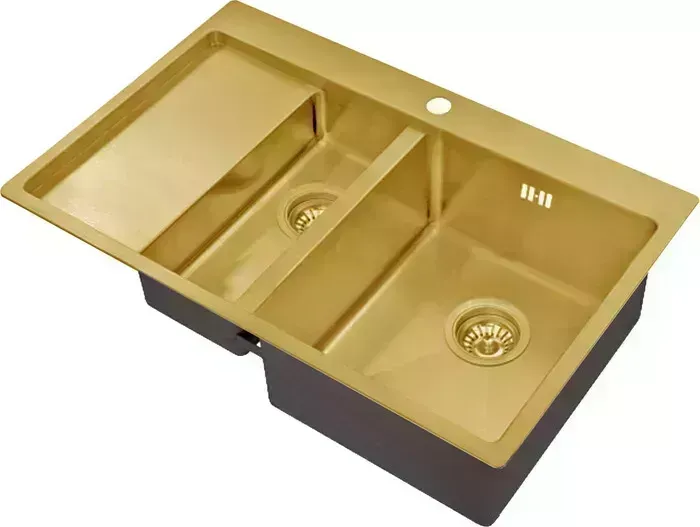 Мойка кухонная ZorG Inox SZR 5178-2-R бронза