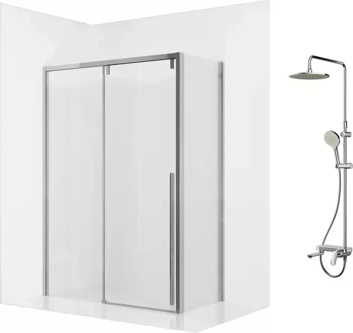 Душевой уголок Ambassador Intense 150x90 с системой Am.Pm, прозрачный, хром (110021104IX-90IX, F0780700)