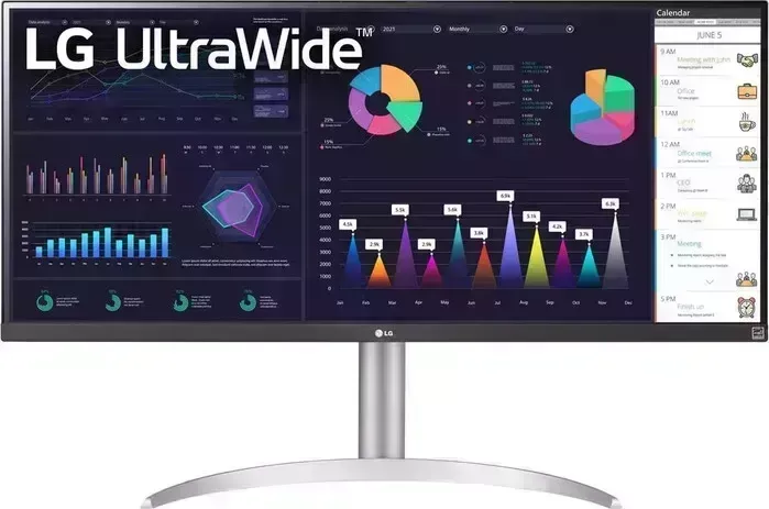 Монитор LG 34" UltraGear 34WQ650-W черный IPS 1ms 21:9 HDMI M/M матовая HAS 400cd 178гр/178гр 2560x1080 FreeSync (34WQ650-W.ARUZ)