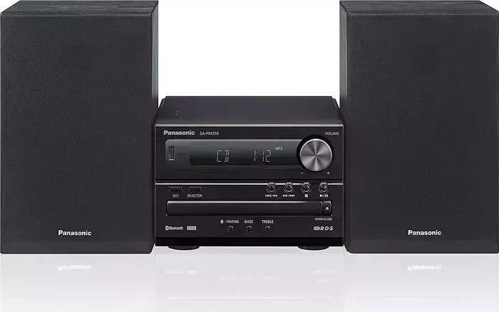 Музыкальный центр Panasonic SC-PM250EG-K черный 20Вт CD CDRW FM USB BT CD FM BT