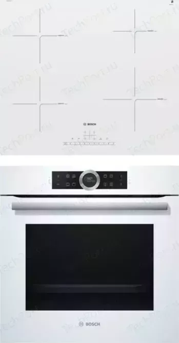 Встраиваемый комплект BOSCH PUE612FF1J + HBG634BW1
