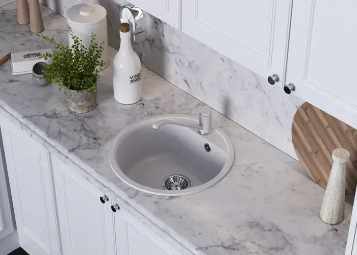 Мойка кухонная Polygran Quartz Bond 480 туман