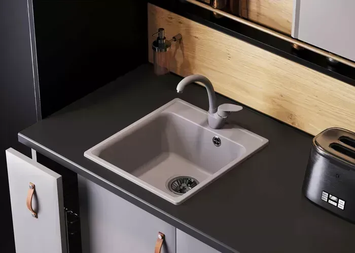 Мойка кухонная Polygran Quartz Bond 430 уголь