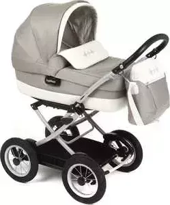Коляска PEG-PEREGO классическая Culla Auto Avana с шасси Velo 58.5 Nero бежевый/белый