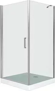 Душевой уголок Good Door Pandora CR-80-80 с поддоном, профиль хром, стекло прозрачное (ПД00002, ЛП00007)