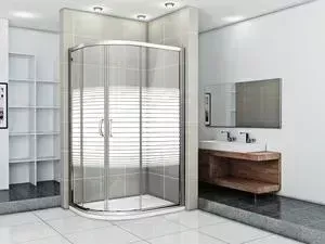 Душевой уголок Good Door Infinity R-120 с поддоном, профиль хром, стекло прозрачное с рисунком (ИН00013, ЛП00015)