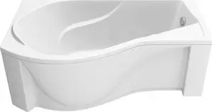 Акриловая ванна BAS Капри левая 170х94,5 с каркасом, слив-перелив, фронтальная (В 00015, Э 00015)