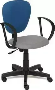 Кресло офисное TetChair СН413 ткань серый/синий С27/С24