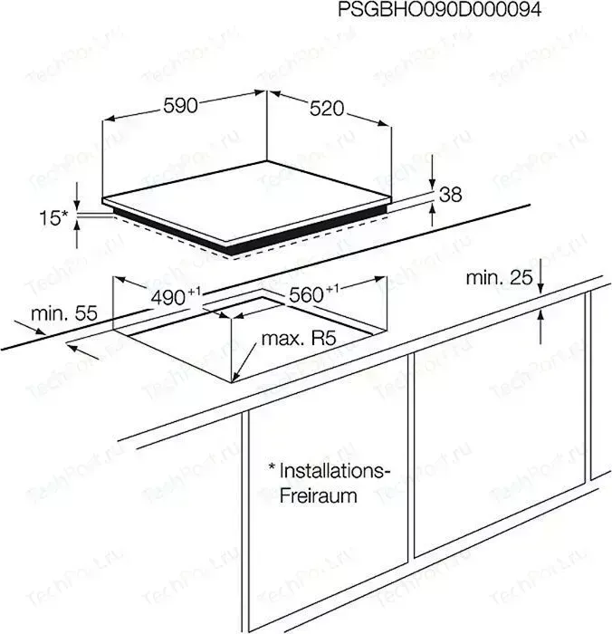 Панель варочная электрическая Electrolux EHF 6140 FOK