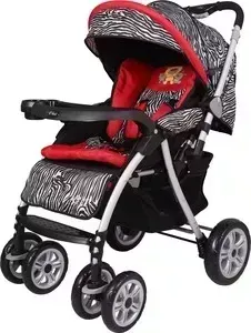 Коляска прогулочная SWEET BABY Bair Cross Silver Zebra