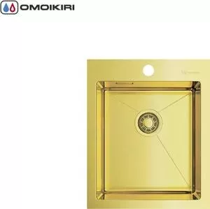 Мойка кухонная OMOIKIRI Akisame 41-LG, 410*510, светлое золото (4973080)
