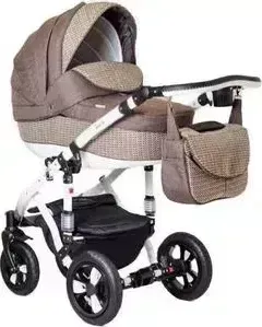 Коляска 2 в 1 BEBE-MOBILE 2 в 1 Toscana Рогожка - Коричневый (KBMT-0215633K)