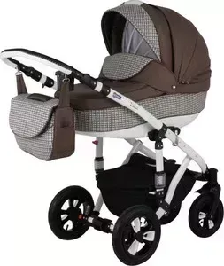 Коляска 2 в 1 BEBE-MOBILE 2 в 1 Toscana Рогожка - Темно-Бежевый (KBMT-0215647K)