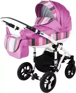 Коляска 2 в 1 BEBE-MOBILE 2 в 1 Toscana Розовый в Принт (KBMT-0215925G)