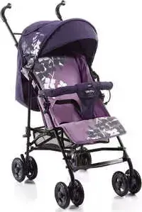 Коляска трость Geoby D208R (фиолетово-сиреневый/цветочек) w3tz
