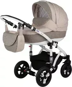 Коляска 2 в 1 BEBE-MOBILE 2 в 1 Toscana Рогожка - Бежевый (KBMT-0215648K)