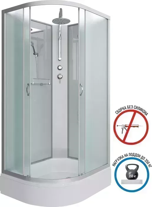Душевая кабина Niagara NG-33984-14RBKT 90х80х210-240 правая