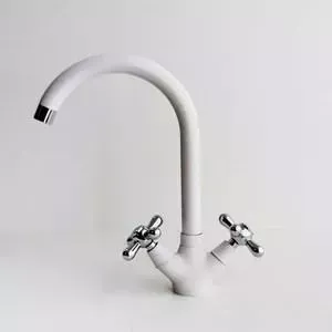 Смеситель для кухни Mixline ML-GS07 белый 331 (4620031445159)
