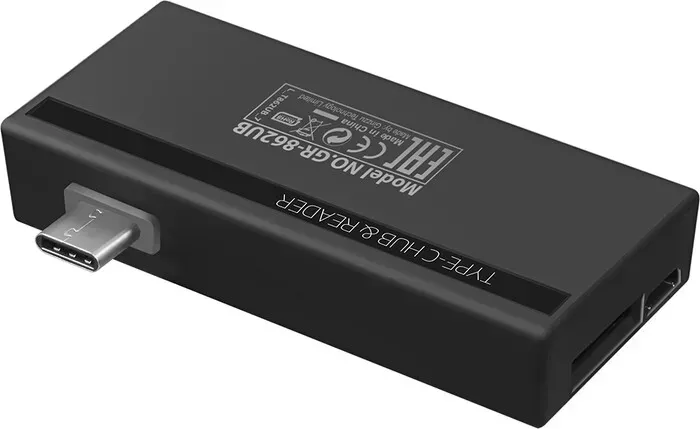 Фото №0 Картридер Ginzzu EXT GR-862UB Type C, HDMI+USB2.0+U2:SD/TFx2