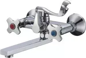 Смеситель для ванны РМС SL115 с коротким изливом (SL115-142E)