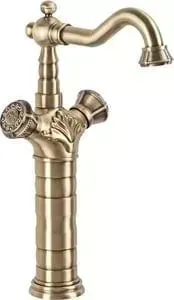 Смеситель для раковины BRONZE DE LUXE / мойки бронза (10219)