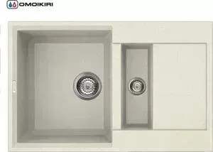 Мойка кухонная OMOIKIRI Sakaime 78-2-BE, 780х500, ваниль (4993115)