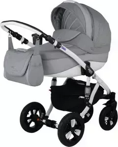 Коляска 2 в 1 BEBE-MOBILE 2 в 1 Mario Серый с Серым вкраплением - Серый (KBMM-055588L)