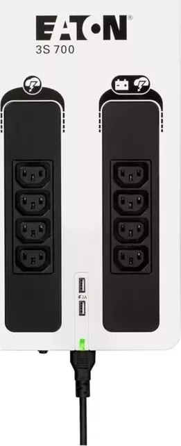 ИБП Eaton Источник бесперебойного питания 3S 700 IEC 420Вт 700ВА белый/черный (3S700I)