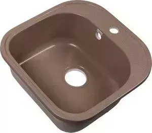 Мойка кухонная Rossinka 47,6x47,6 с сифоном (RS48-49S-Sand)