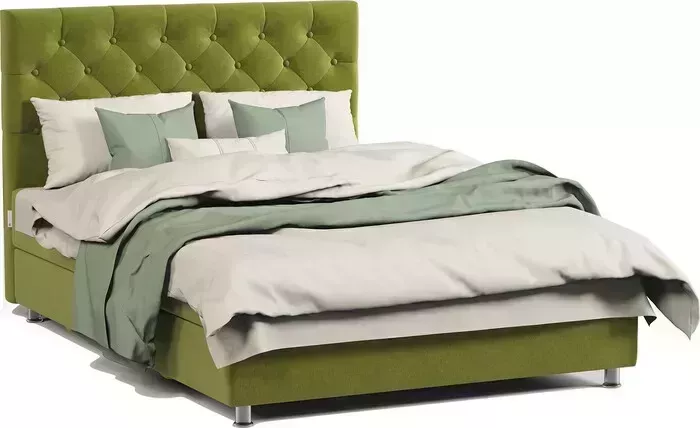 Кровать Шарм-Дизайн двуспальная с подъемным механизмом Шармэль 140 велюр Дрим эппл