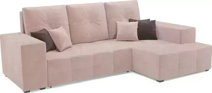 Диван угловой Mebel Ars Монреаль правый угол (кордрой бежевый)
