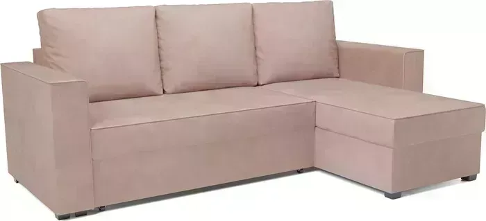 Диван угловой Mebel Ars Рим (кордрой бежевый)