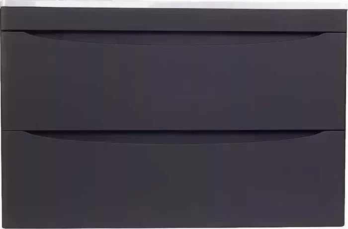 Тумба под раковину Style line Бергамо мини 80х35 Люкс Plus весная, черная (2000565689007)
