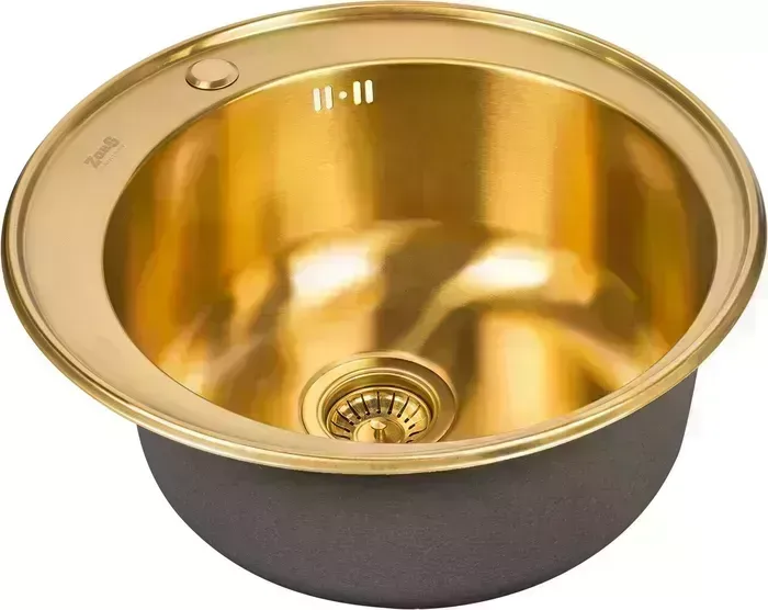 Мойка кухонная ZorG Inox SZR-510/205 бронза