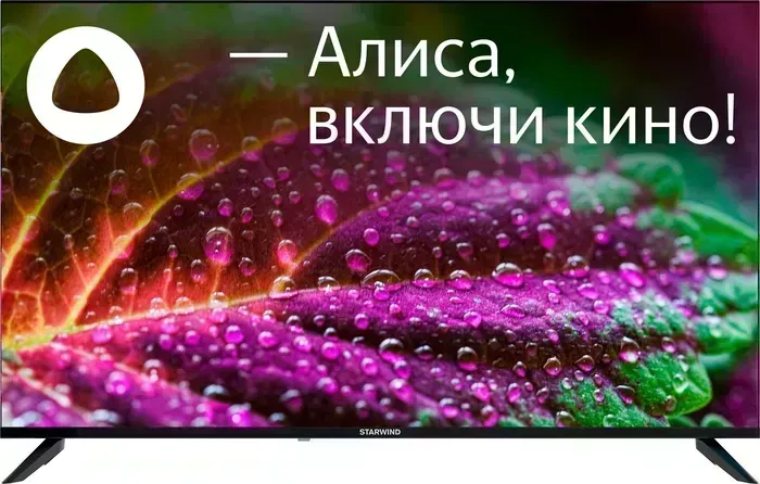 Телевизор StarWind SW-LED50UG403 Яндекс.ТВ Frameless черный