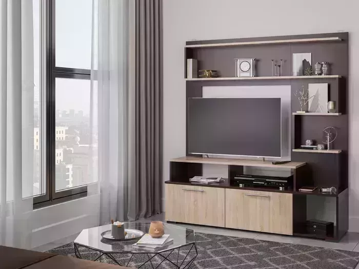 Гостиная Mebel Ars Юджи (венге цаво/дуб сонома)