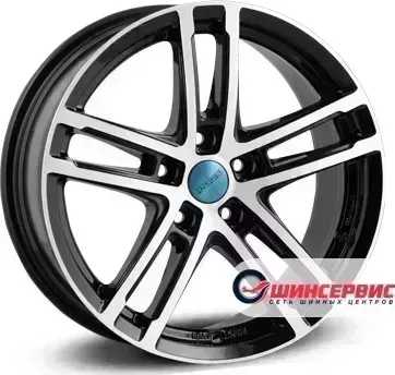 Диск автомобильный Dezent TZ-C dark R16 / 6.5J PCD 5x112 ET 22.00 ЦО 66.60