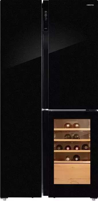 Холодильник Hiberg RFS-700DX NFGB inverter Wine