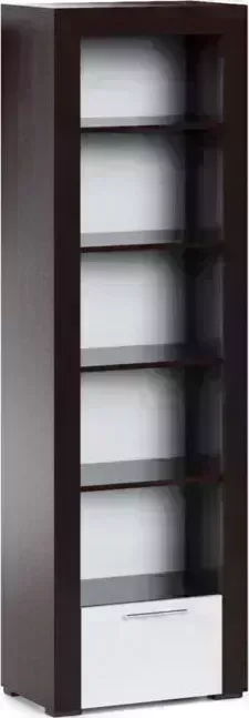 Стеллаж Mebel Ars Мартин (венге цаво/белый)