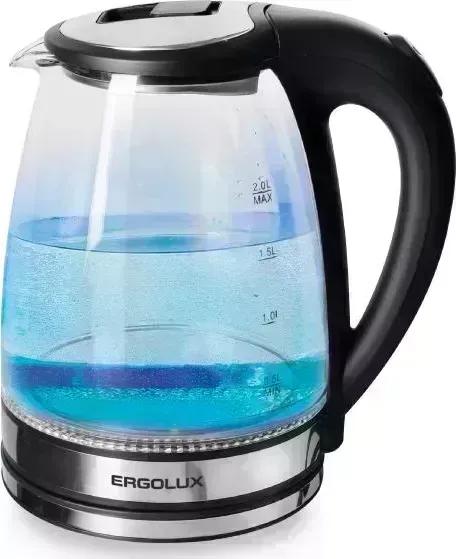 Чайник электрический ERGOLUX ELX-KG07-C72 черный/нержавейка