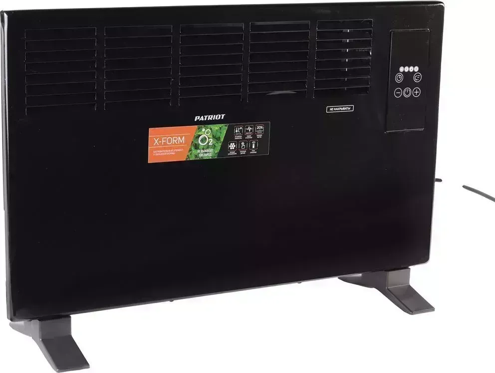 Конвектор PATRIOT 633307301 PT-C 20 E, 1000/2000 Вт., эл. термостат, Х-образный монолитный нагревательный элемент электрический 20 E,
