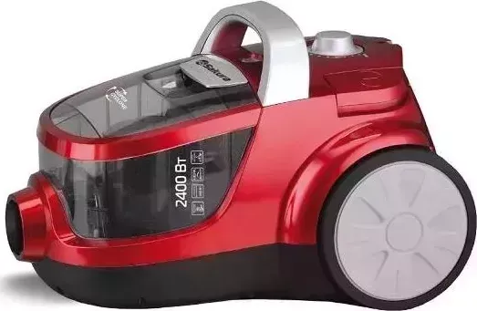 Пылесос SAKURA SA-8314R 2400Вт б/м HEPA красн метал
