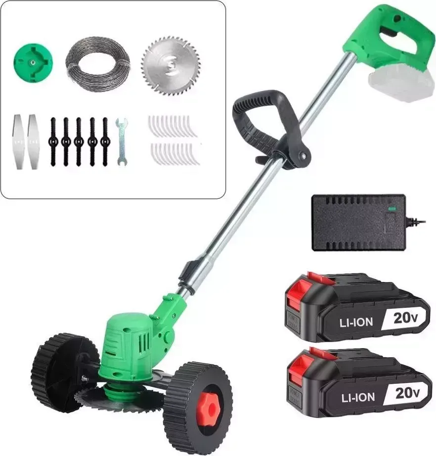 Газонокосилка ZITREK GreenCut 20 Pro (20В, Li-ion аккумулятор 2шт, колеса) 082-2005