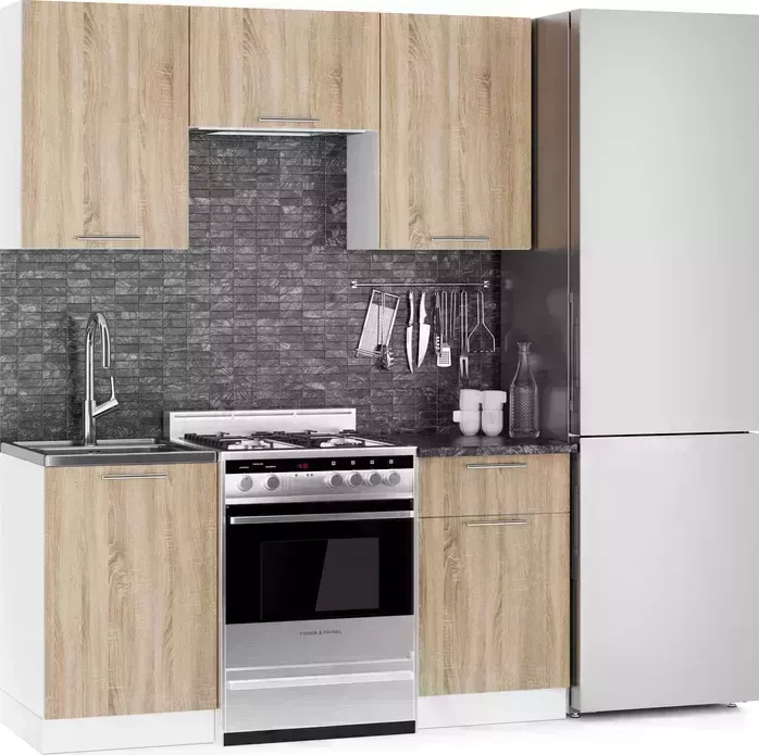 Кухонный гарнитур Mebel Ars Елена 1,6 м (дуб сонома) Кухня м